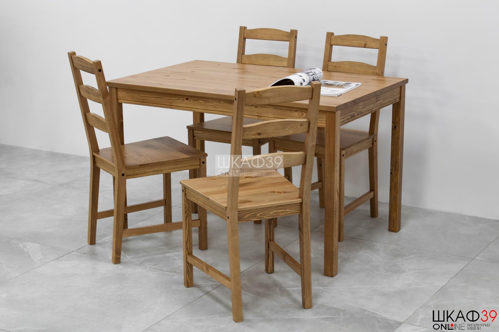 JOKKMOKK IKEA 502.111.04 Обеденная зона (стол и 4 стула)